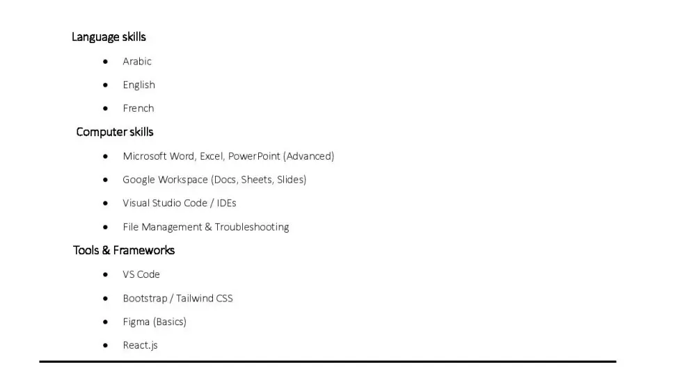 تصميم سيرة ذاتية احترافية متوافقة مع ATS