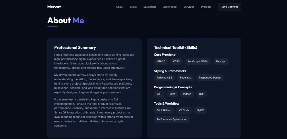 تصميم بورتفوليو شخصي احترافي يبرز مهاراتك ويجعل أعمالك تتألق