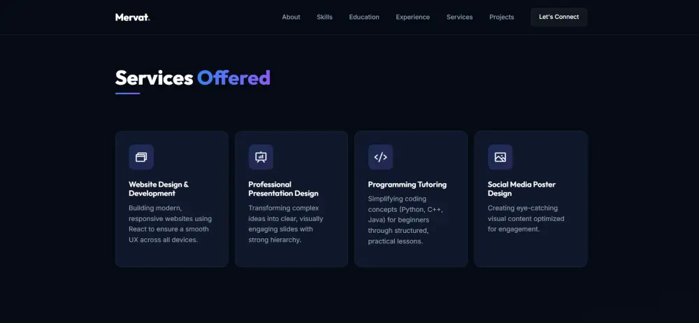 تصميم بورتفوليو شخصي احترافي يبرز مهاراتك ويجعل أعمالك تتألق
