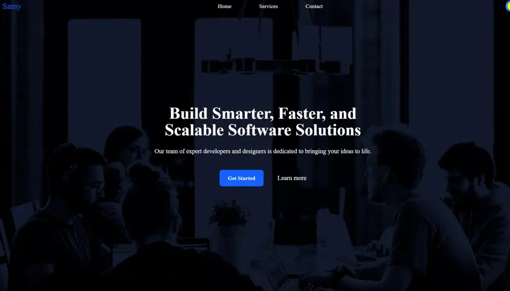 تصميم وتطوير Landing Page حديثة باستخدام HTML CSS JavaScript