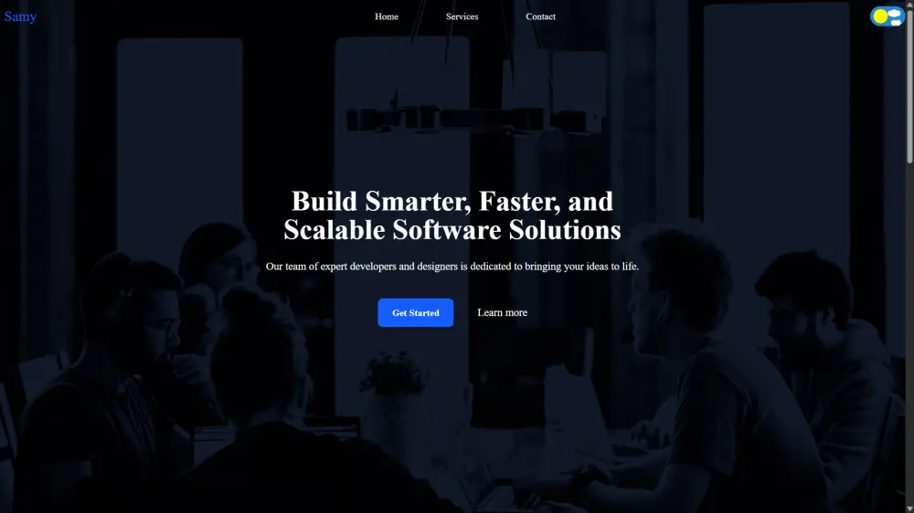 تصميم وتطوير Landing Page حديثة باستخدام HTML CSS JavaScript