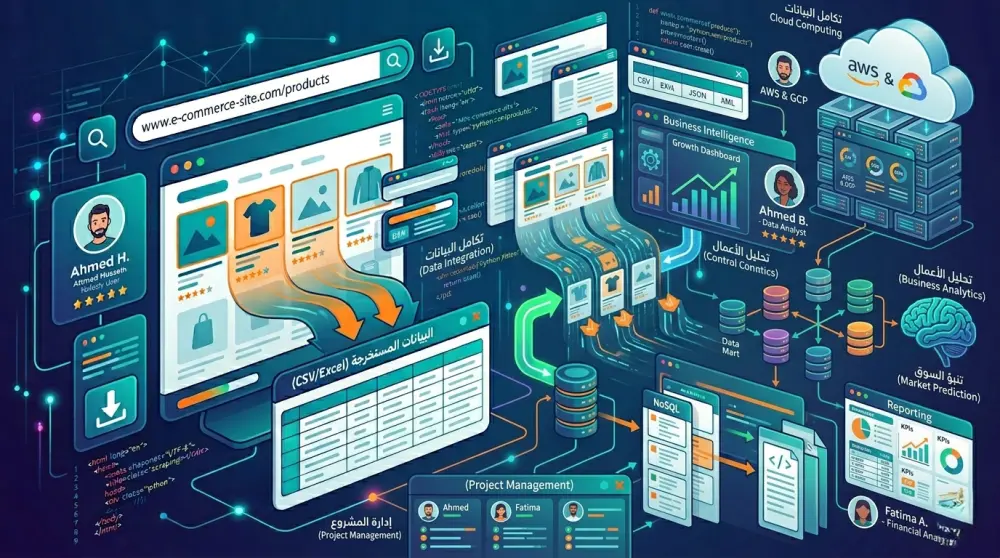 استخراج وجمع البيانات من المواقع باستخدام Python (Web Scraping)