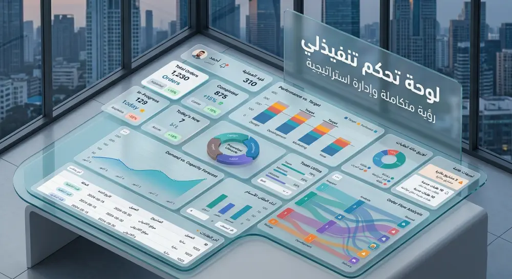 تصميم لوحات تحكم (Dashboards) احترافية لتحليل البيانات وعرضها بصريًا