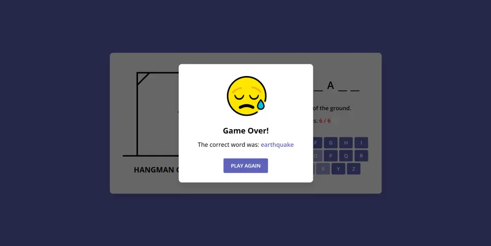 لعبة الرجل المشنوق – Hangman Game