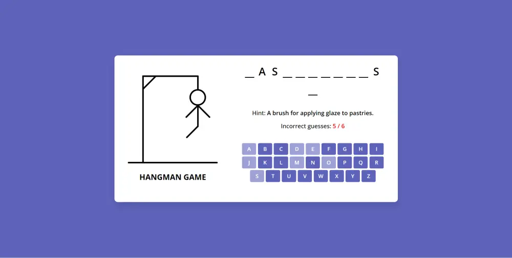 لعبة الرجل المشنوق – Hangman Game