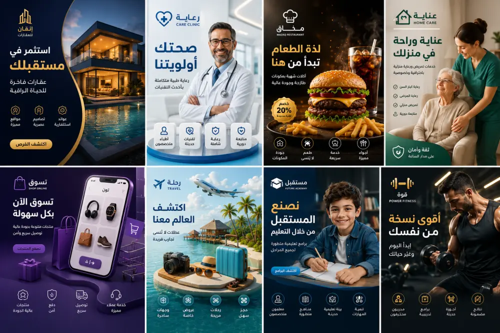 بوابتك إلى عالم الإبداع والجودة في تصميم البنرات والإعلانات
