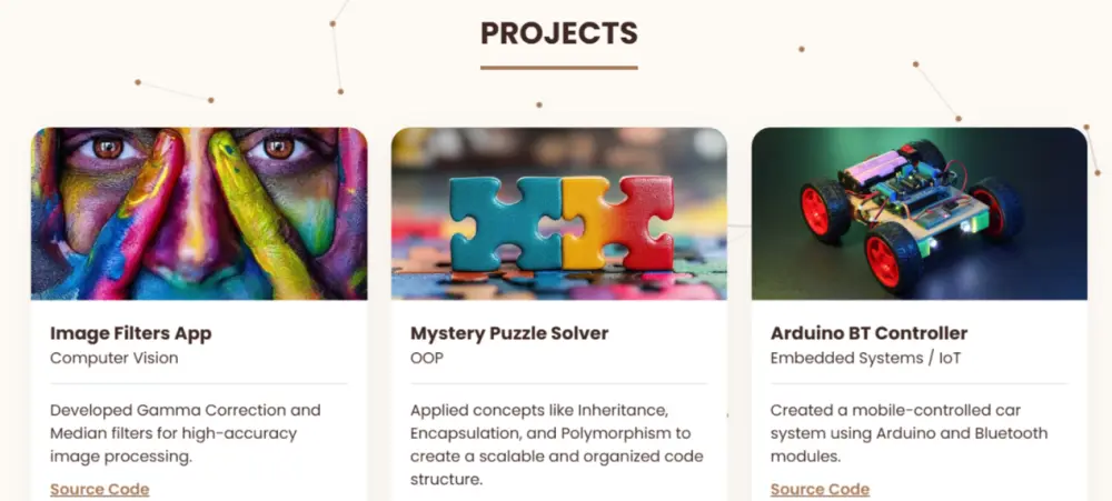 برمجة بورتفوليو(Portfolio) احترافي متجاوب بـ HTML/CSS/JS