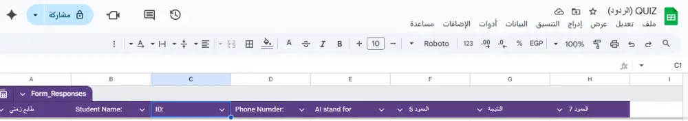 تصميم احترافي لنموذج Google Form حسب طلبك