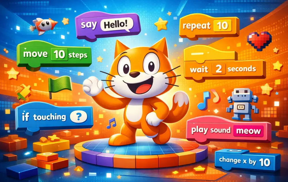 برمجة ألعاب تعليمية للأطفال باستخدام Scratch