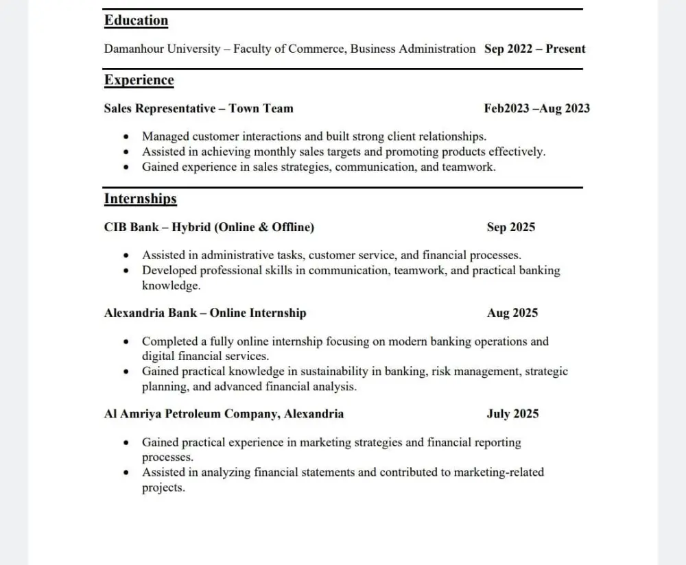 إعداد سيرة ذاتية احترافية متوافقة مع نظام ATS