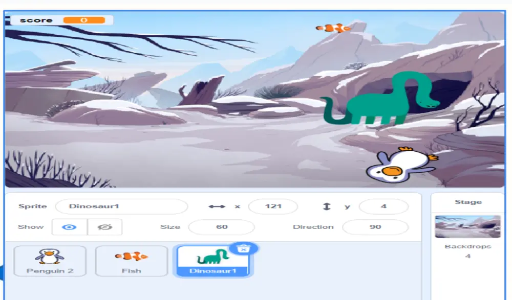 تصميم العاب للاطفال وشرح اساسيات البرمجه علي scratch بطريقه سهله وممتعه