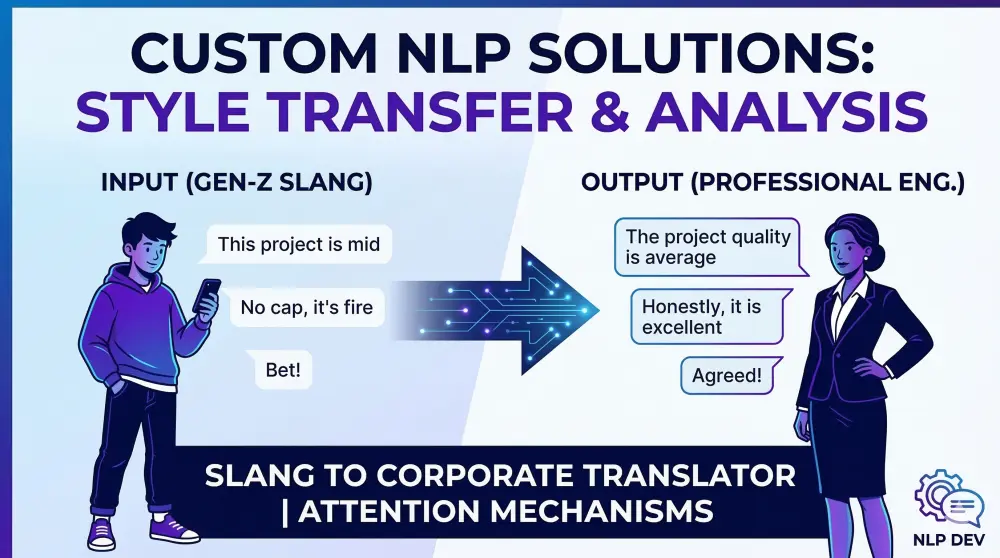 تطوير نموذج ذكاء اصطناعي لتحويل 50 جملة من اللغة العامية إلى المهنية