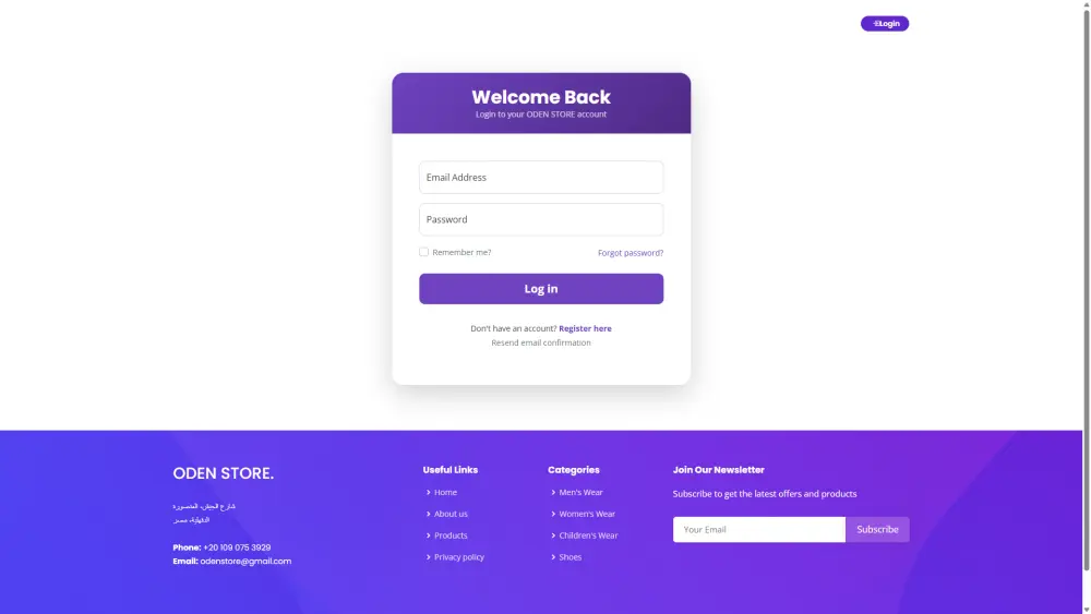 بناء متجر إلكتروني متكامل للملابس والأدوات الرياضية باستخدام ASP.NET Core(MVC) + SQL