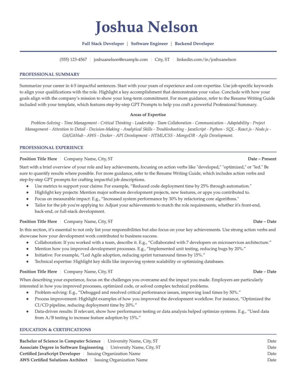 تصميم وتنسيق سيرة ذاتية (CV) احترافية متوافقة مع نظام الـ ATS.