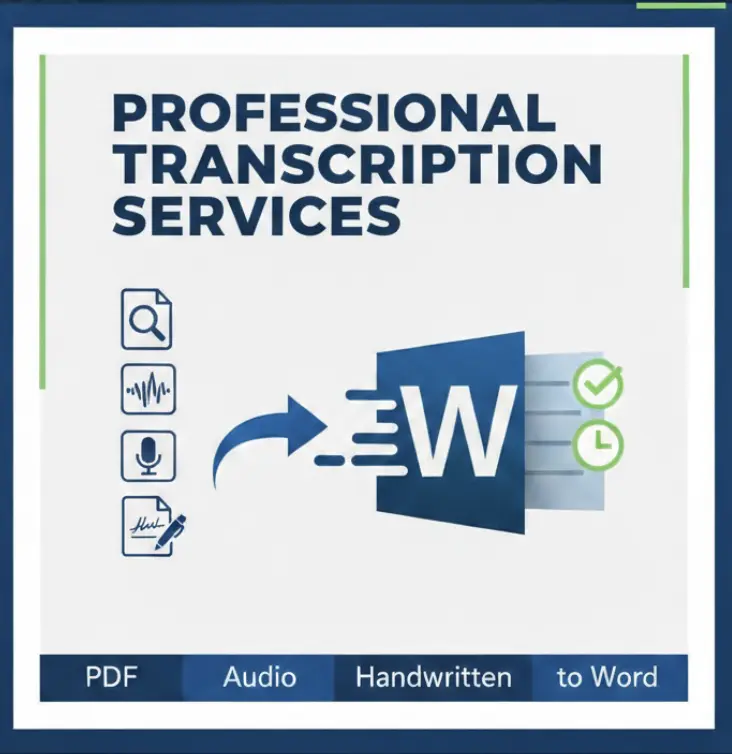 تفريغ ملفات PDF والصور إلى Word بتنسيق كامل وبدون أخطاء.