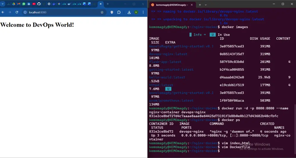 Containerized Web Application using Docker