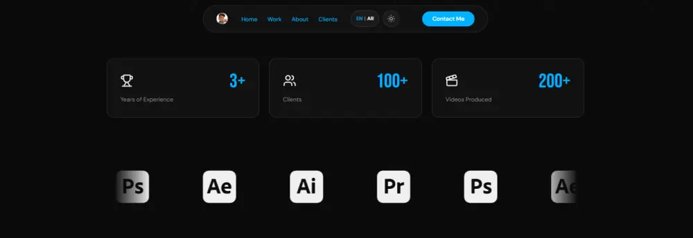 تصميم portfolio احترافي بتقنيات حديثة لعرض مهاراتك بشكل مميز