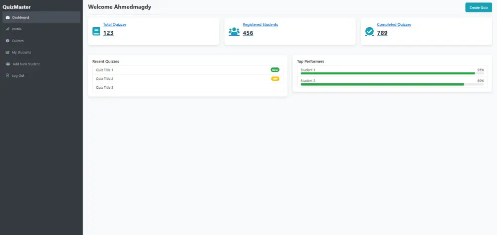 منصة QuizTech: نظام متكامل لإدارة الاختبارات الإلكترونية والعملية التعليمية