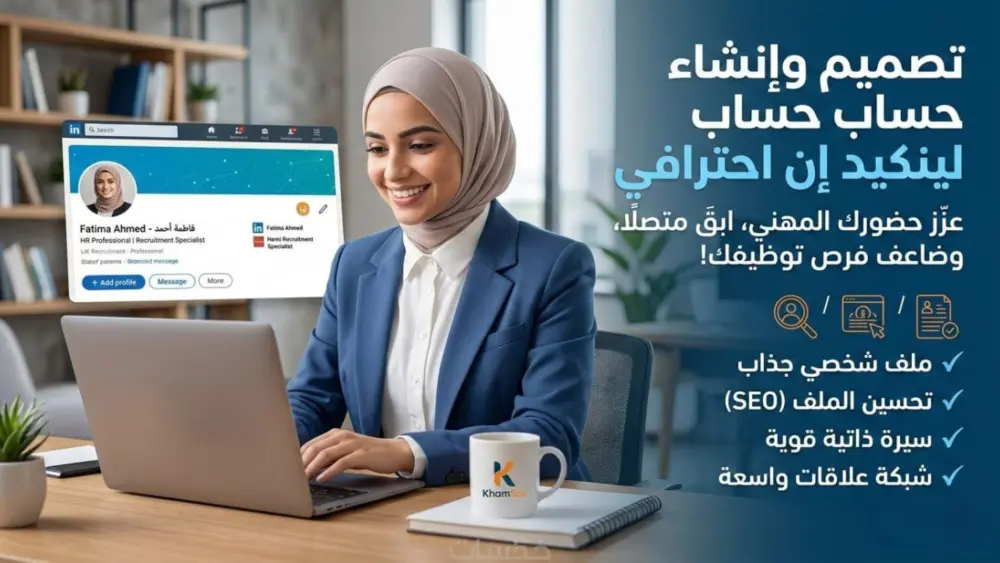 إنشاء وتحسين حساب LinkedIn احترافي يجذب الشركات والعملاء