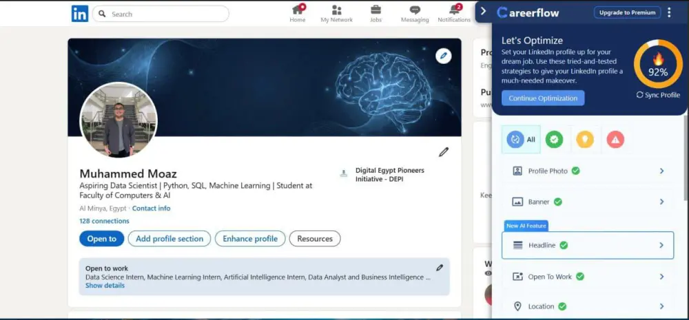 إنشاء وتحسين حساب LinkedIn احترافي يجذب الشركات والعملاء