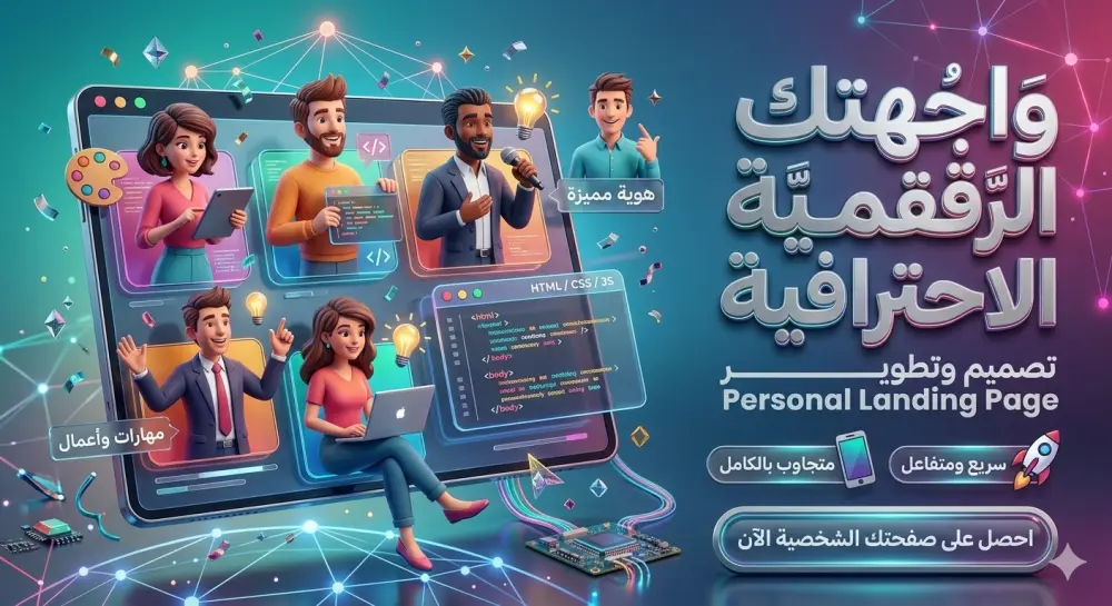Landing Page احترافية لعرض نفسك وخدماتك (Personal Brand)