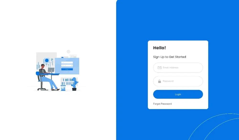 إنشاء فورم تسجيل وربطه بتصميم احترافي