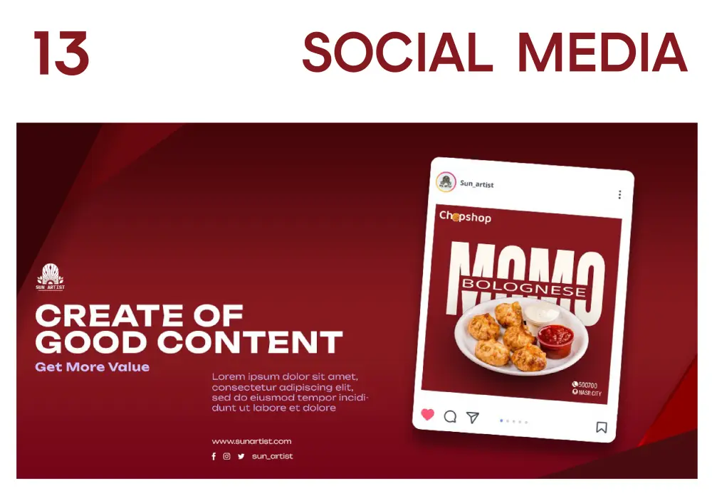 تصميم منشور سوشيال ميديا احترافي