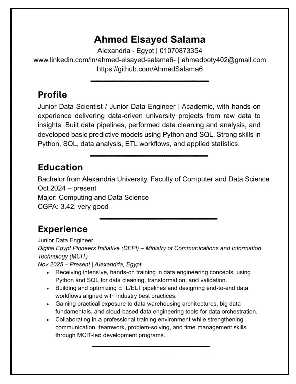 عمل CV احترافي متوافق مع ATS يضمن لك القبول في الشركات