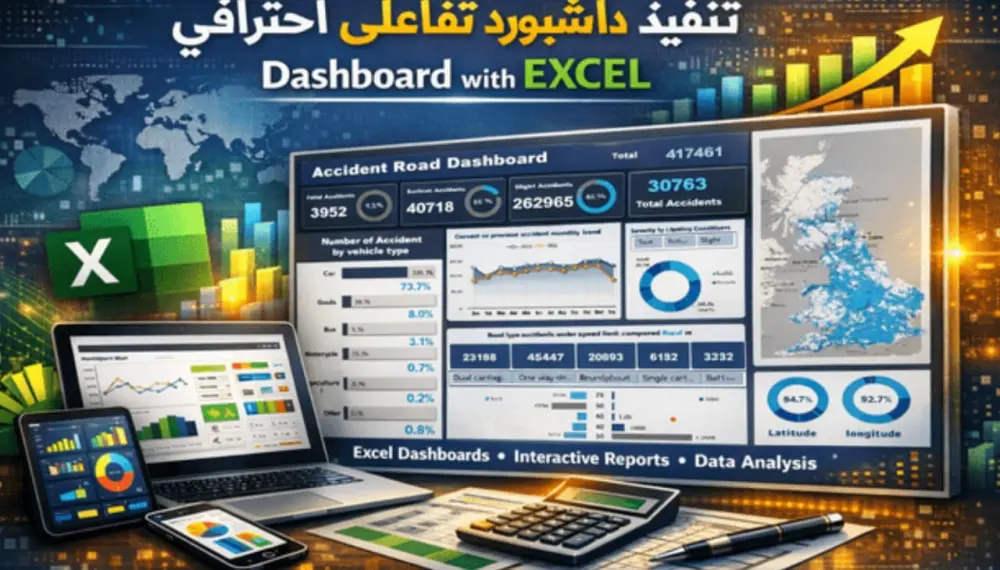 تحويل بياناتك إلى داشبورد تفاعلي احترافي لاتخاذ قرارات أفضل باستخدام Power BI / Excel