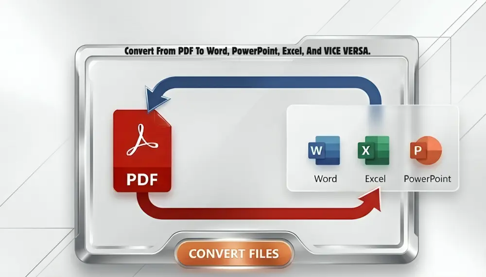 تحويل PDF إلى Word وExcel وPowerPoint والعكس