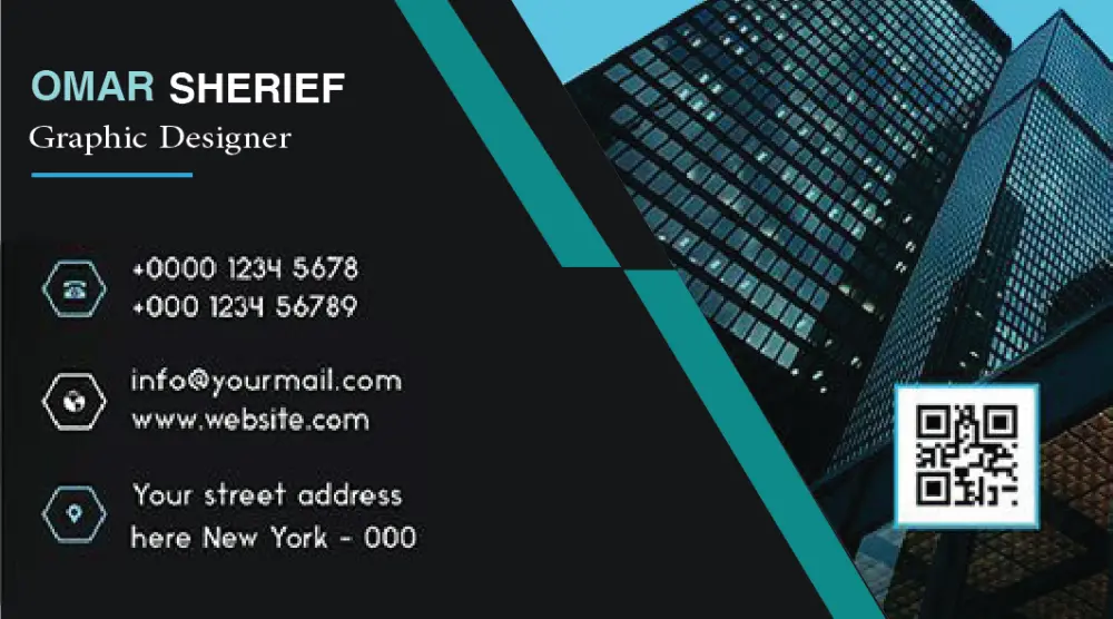 تصميم Business Card واحد مميز مع اختيار الألوان والطباعة المناسبة.