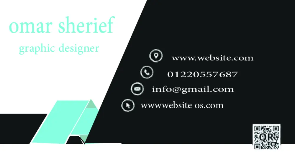 تصميم Business Card واحد مميز مع اختيار الألوان والطباعة المناسبة.