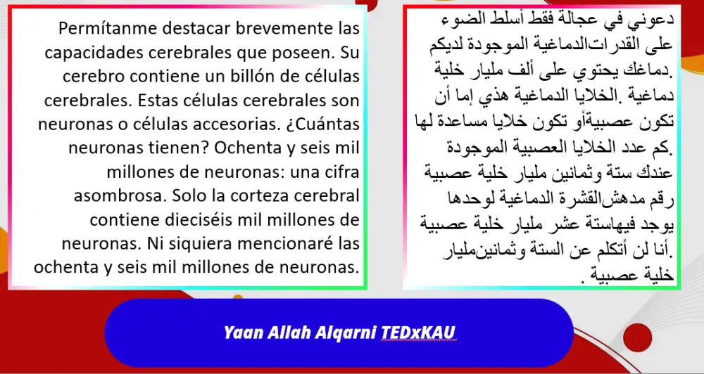 ترجمة من اللغة العربية الي اللغة الاسبانية