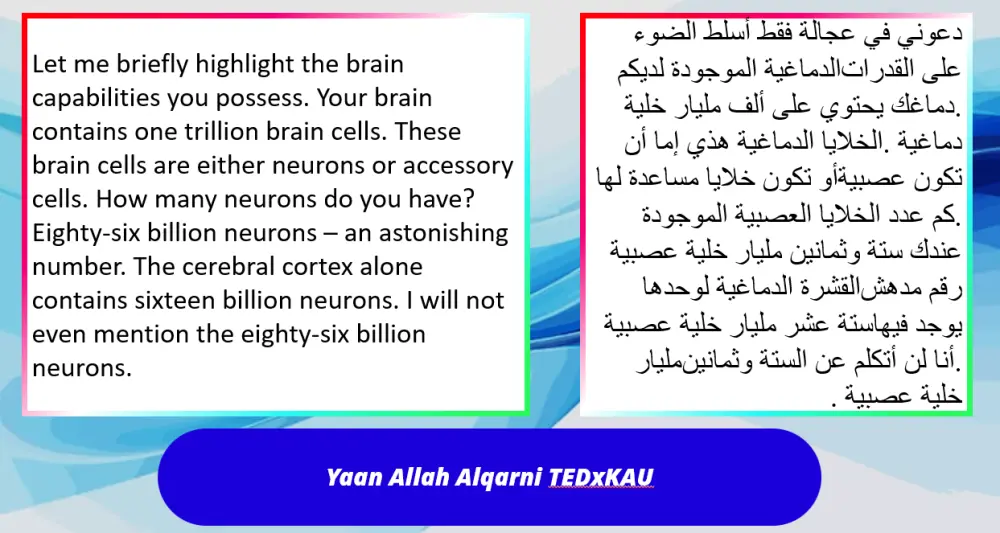ترجمة من اللغة العربية الي اللغة الإنجليزية والعكس