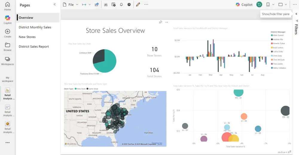 تصميم لوحة تحكم وعرض البيانات من خلال Power BI