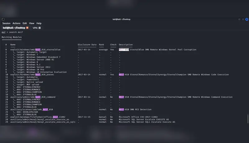 تنفيذ اختبار اختراق للشبكة و اكتشاف الثغرات