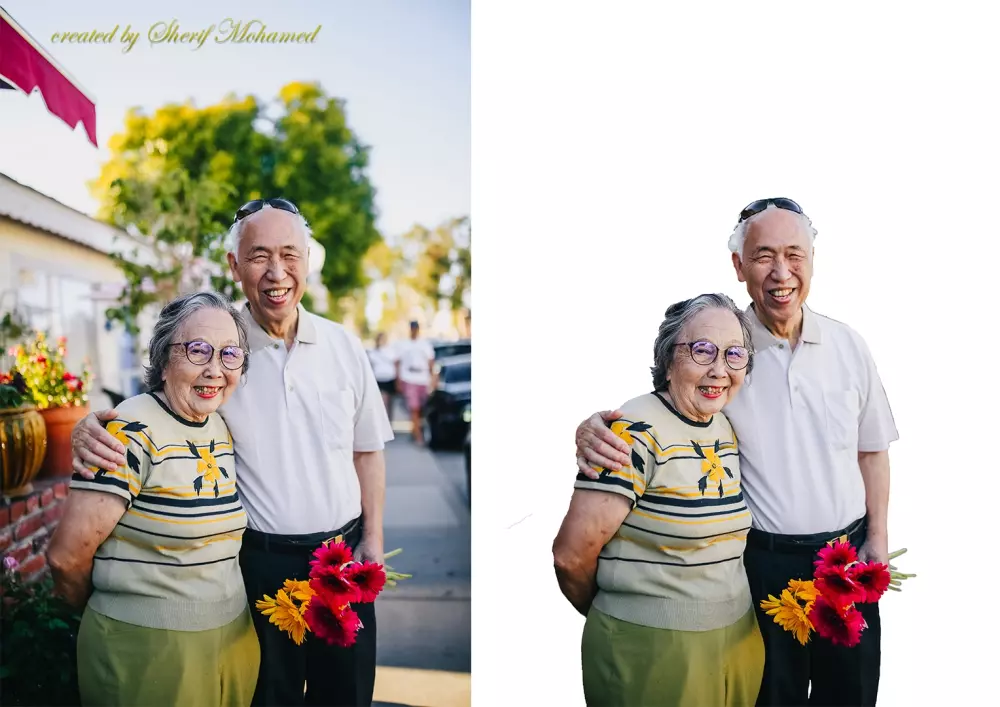 تفريغ خلفية الصورة