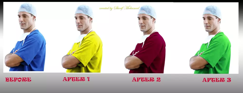 تغيير لون كائن أو عنصر أو جزء من الصورة