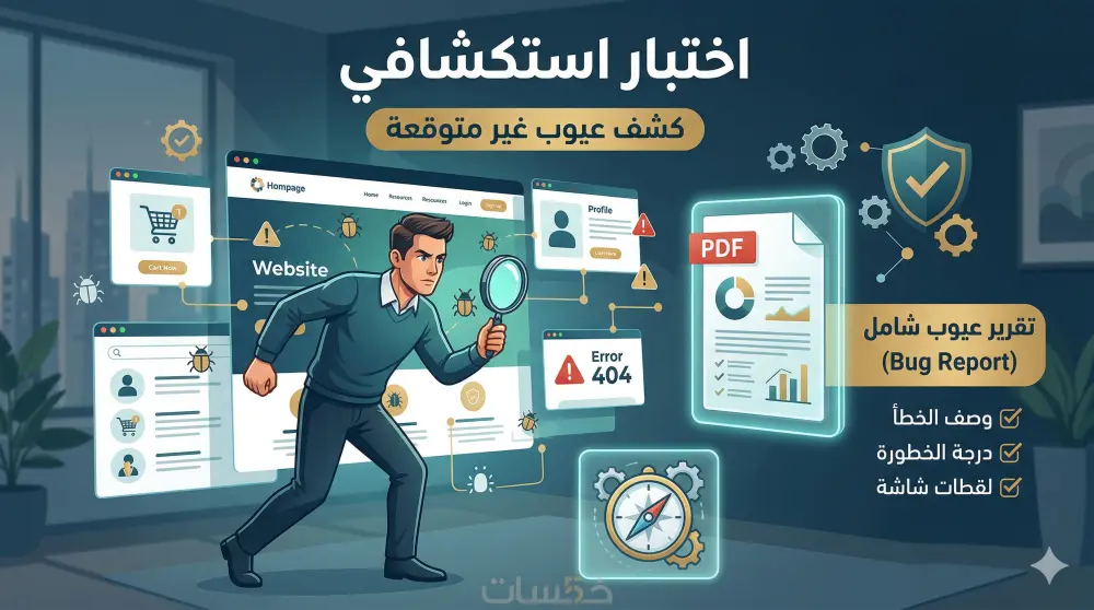 اختبار استكشافي (Exploratory Testing) لاكتشاف عيوب المواقع