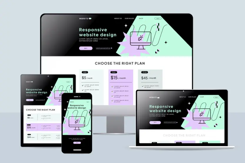 تحويل موقعك لتصميم متجاوب (Responsive) مع كافة الشاشات