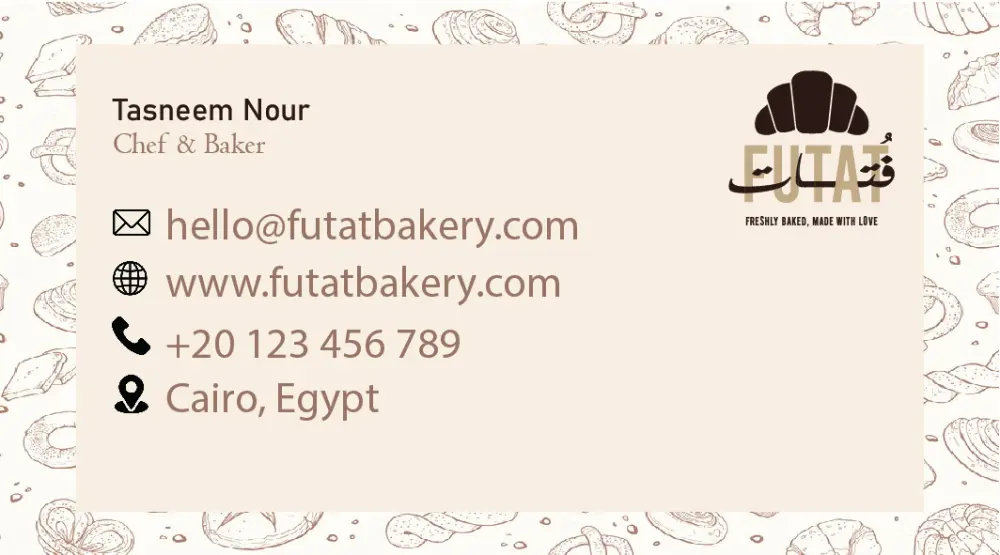 تصميم بطاقة عمل احترافية