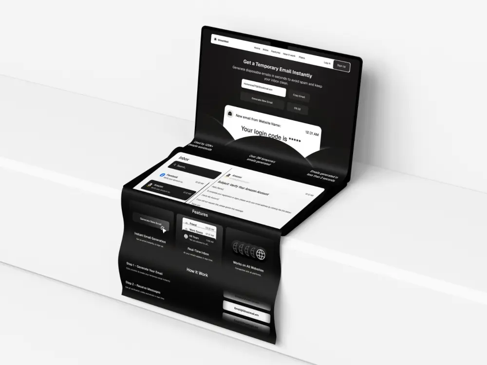 تصميم واجهة صفحة هبوط (Landing Page) كاملة وعصرية (UI)