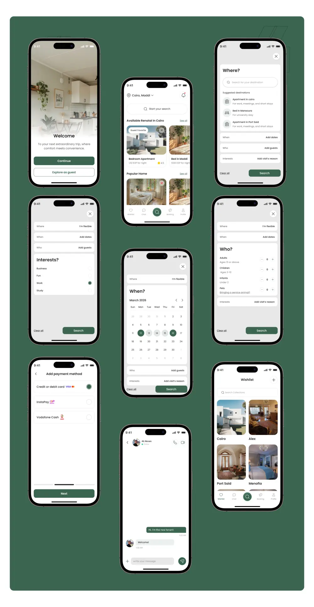 تصميم واجهات تطبيق موبايل UI-UX احترافيه وعصرية