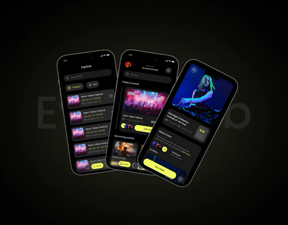 تصميم واجهات تطبيق موبايل UI-UX احترافيه وعصرية