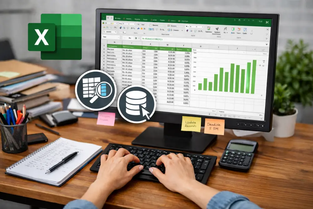 ادخال بيانات على برنامج Excel