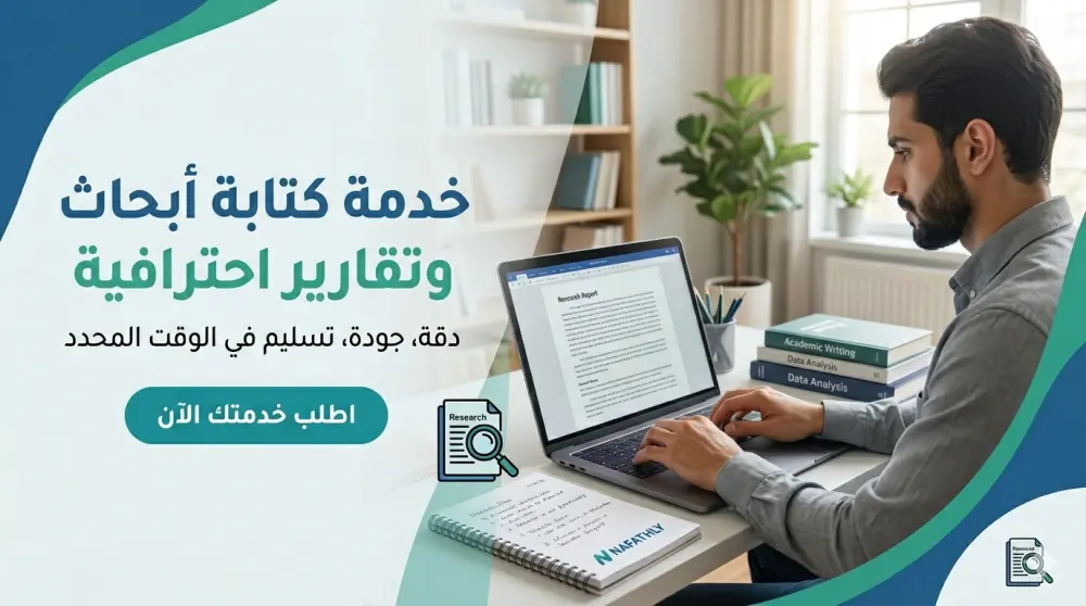 كتابة أبحاث وتقارير أكاديمية ومهنية احترافية (وفق معايير البحث العلمي)