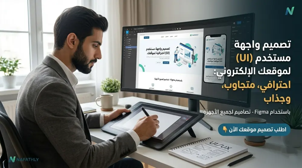 صميم واجهات مواقع احترافية وجذابة (UI/UX) بلمسة عصرية