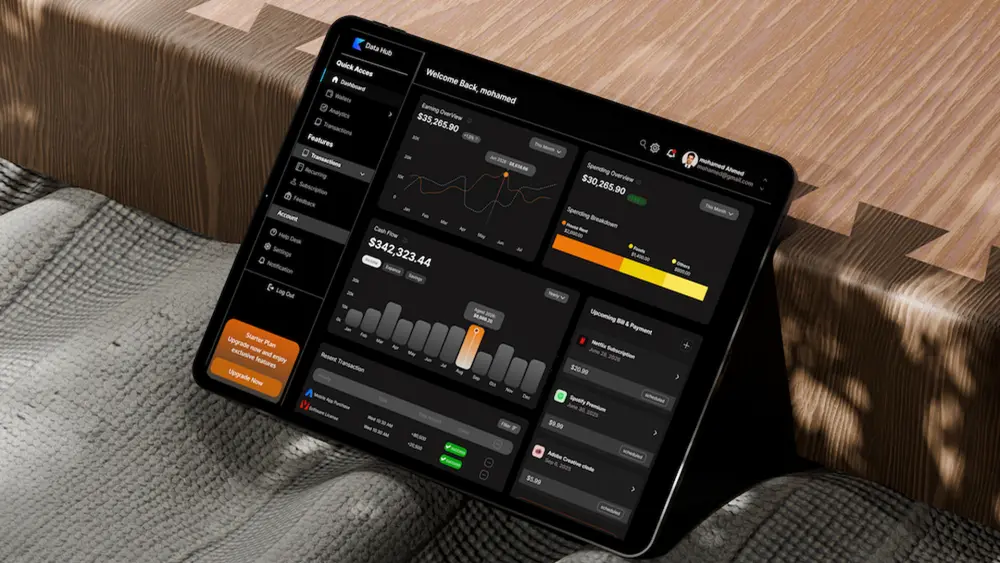 تصميم Dashboard UI/UX احترافي لإدارة مشروعك بسهولة