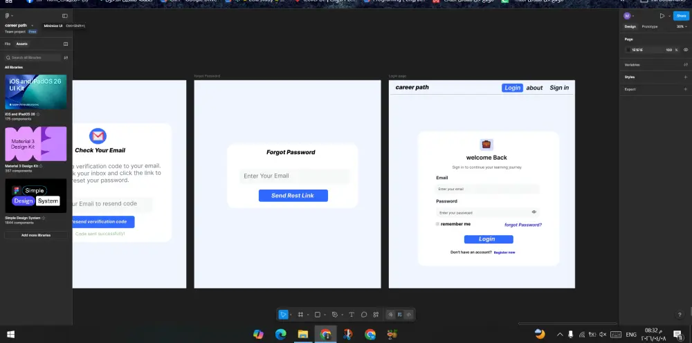 تصميم UI/UX لمواقع ويب او برامج