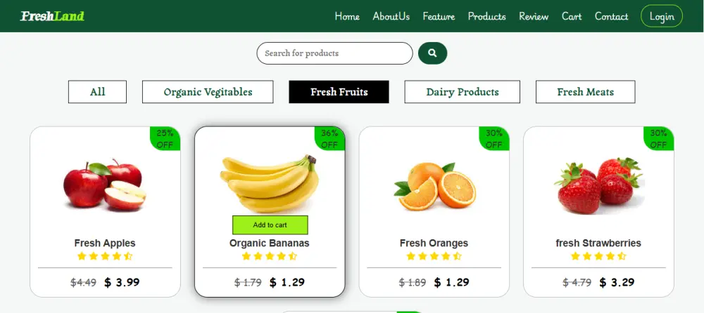 🛒 بناء واجهة متجر إلكتروني (Front-End) متكامل، سريع ومتجاوب
